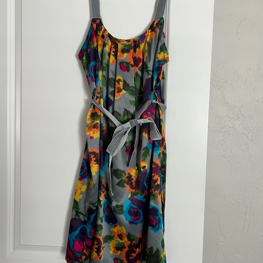 Silky multi color dress